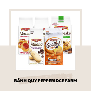  Pepperidge Farm  Bánh Milano Socola Đen Hai Lớp Quy Bơ Chessmen Hồ Đào Chesapeake Bánh Cá Gold Fish Verona Dâu  