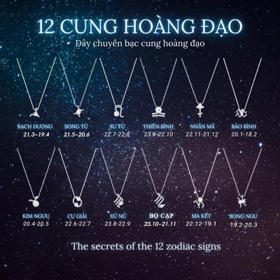 Dây chuyền LAMY 12 cung hoàng đạo Zodiac Pendant 6062SV