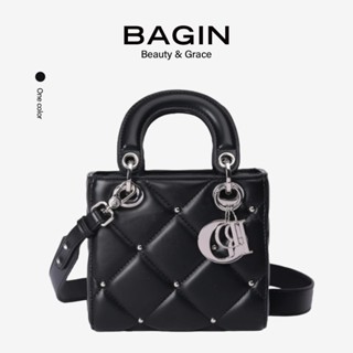  BAGIN Túi Xách Nữ Dáng Vuông Mini Túi Đi Tiệc Cầm Tay Sang Trọng Có Quai Xách 