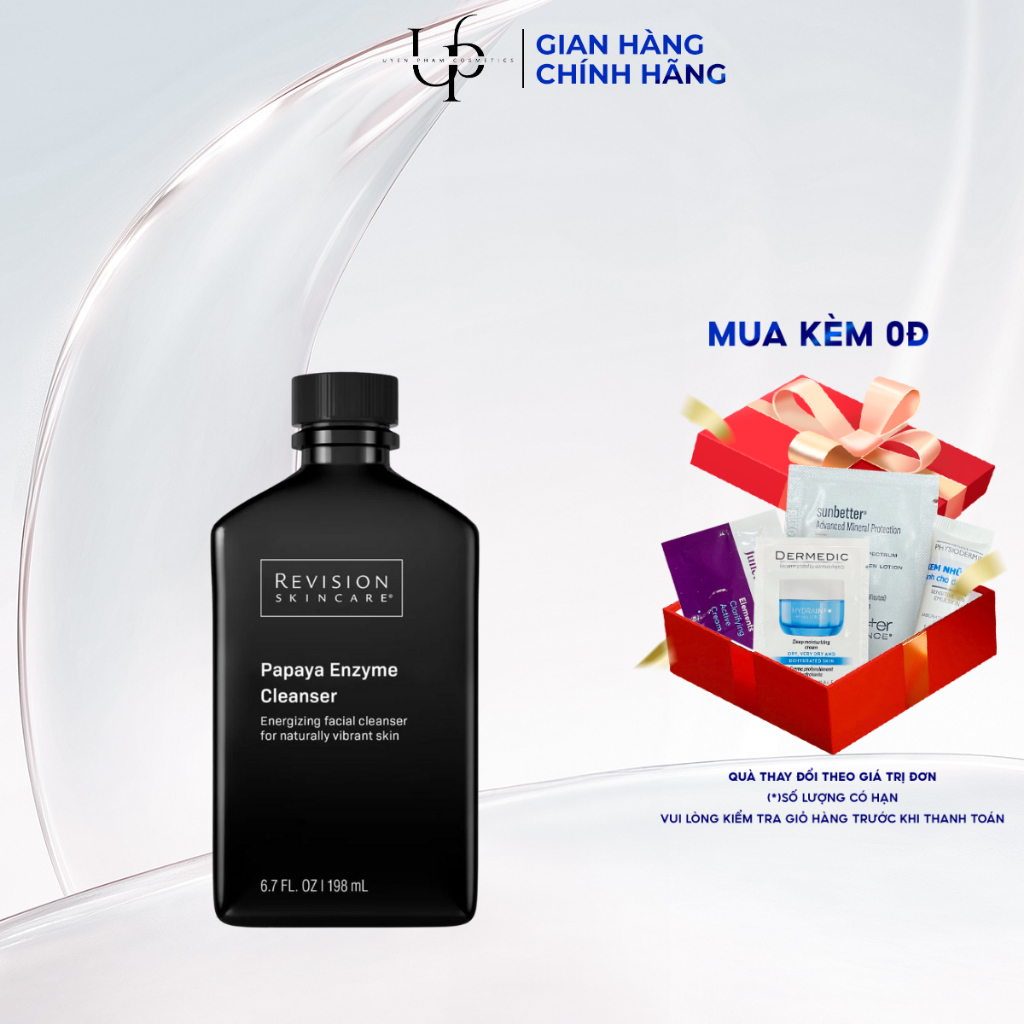[CÔNG TY] Revision Papaya Enzyme Cleanser 198ml – Sữa Rửa Mặt Enzyme Làm Sáng & Mịn Da