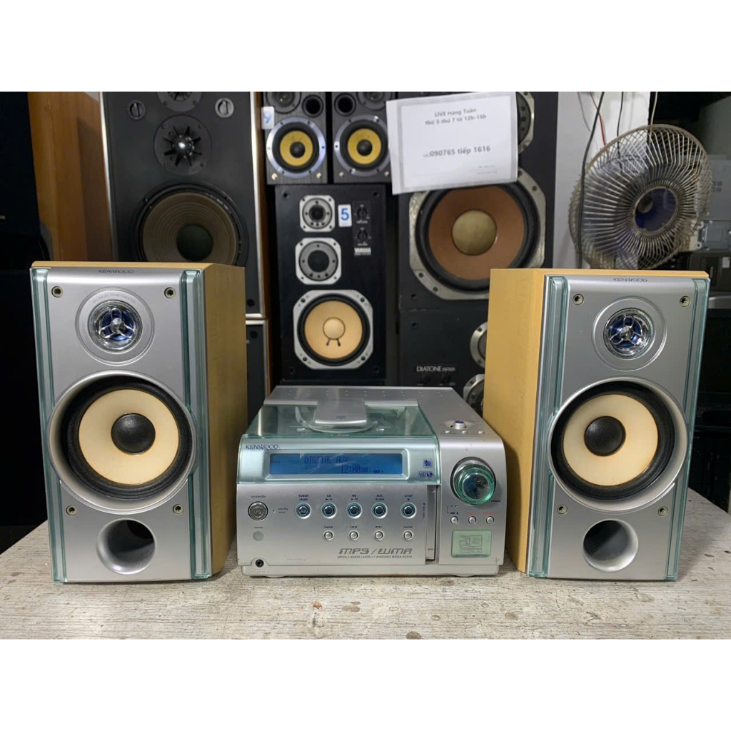Bán Dàn Nghe Nhạc Kenwood RMD - SJ5WM loa LS-SJ7 đẹp keng  hát cục hay giá rẻ điện 110v