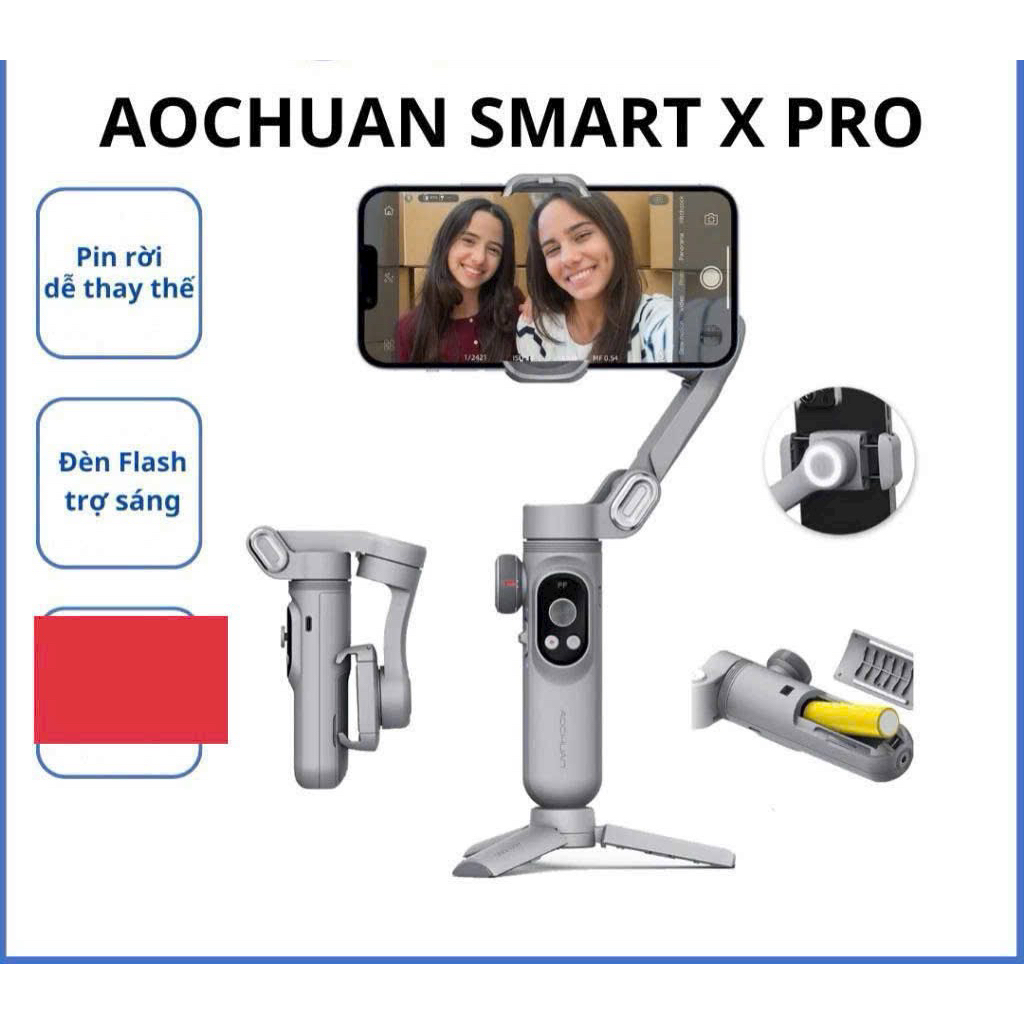 Gimbal AOCHUAN SMART X PRO - Tay Cầm Chống  Rung Điện Thoại.