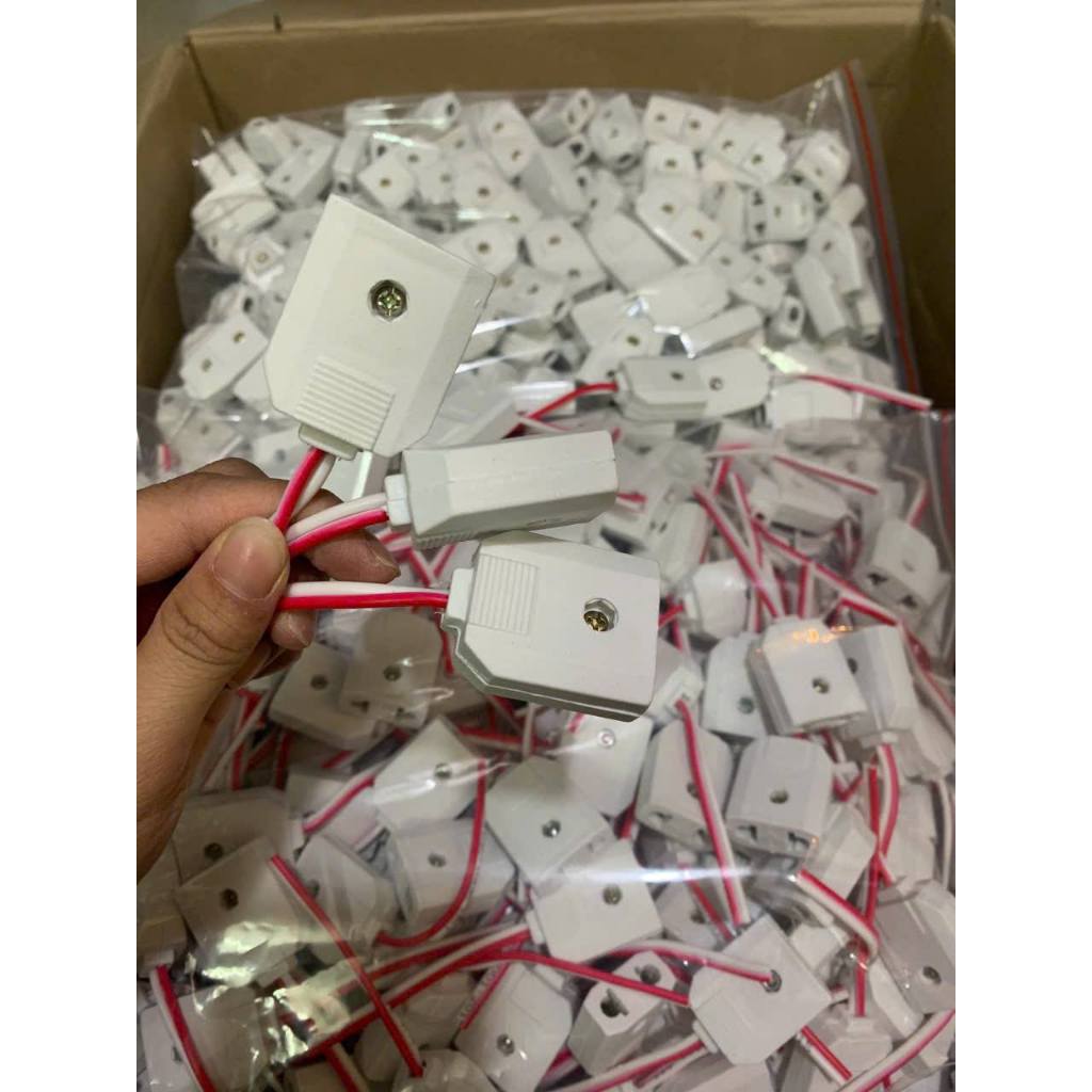 Combo túi  200 , 100 , 20  Phích cắm Âm có dây nối lắp camera,led  phích cắm Điện Dương 10A 250v (lo