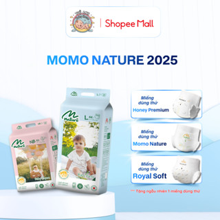   MẪU MỚI  Tã Bỉm Momo Nature 2025 Siêu Mỏng Nhẹ An Toàn Và Thấm Hút. Đủ Size Cho Bé 