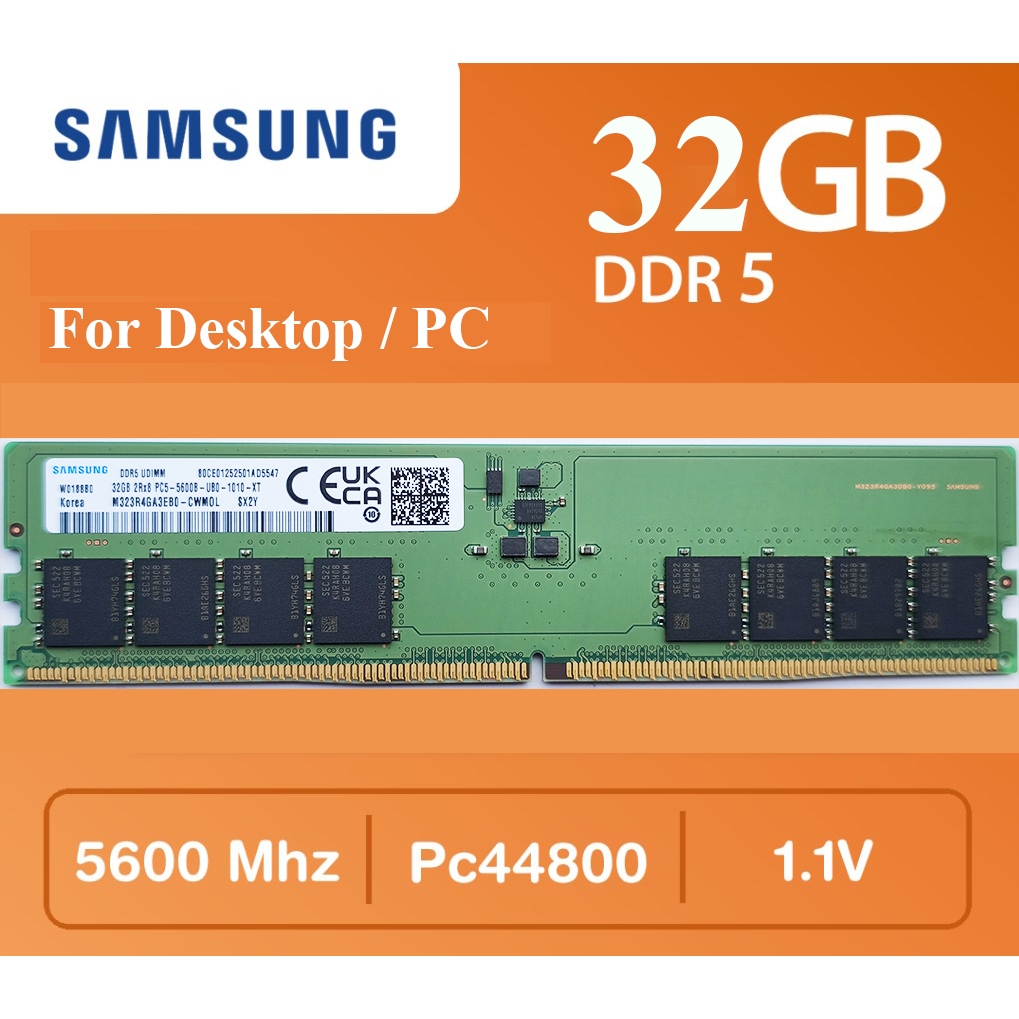 [Bảo Hành 3 Năm] RAM PC DESKTOP máy bàn DDR5 SamSung , Crucial 16GB 32GB bus 4800 5600Mhz