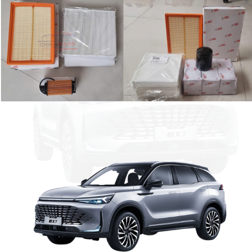 Combo lọc Beijing X7 U5 Plus – Lọc gió động cơ, lọc gió điều hòa, lọc nhớt máy – Phụ tùng bảo dưỡng 