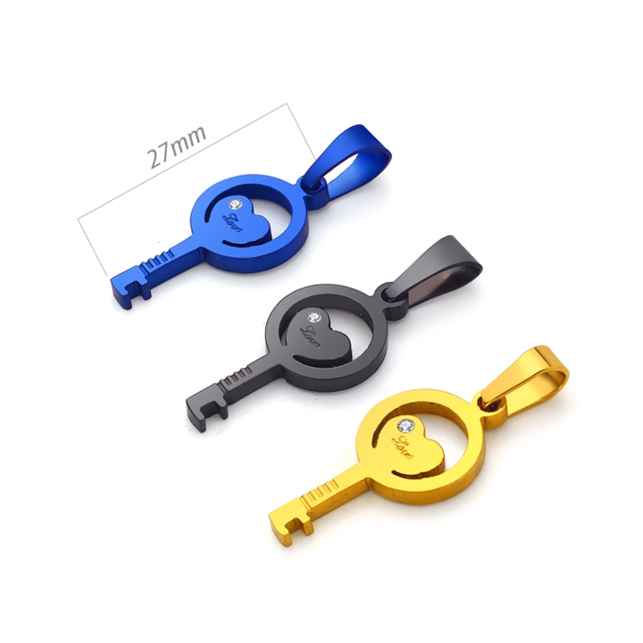 MD100 Mặt dây chuyền inox hình chìa khóa