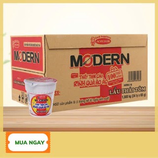  Thùng 24 ly mì Modern lẩu thái tôm 65g - Aceccook 