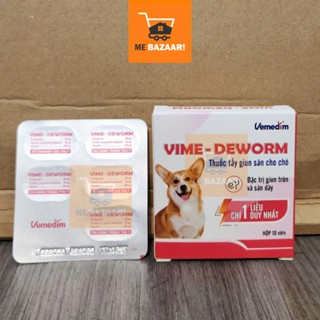  Xổ Giun Vime Deworm cho Chó Mèo Dạng Viên Vemedim 