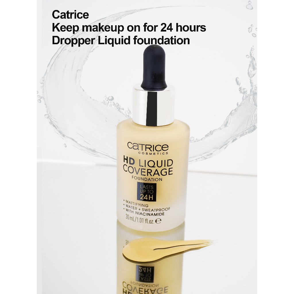 Việt Nam Catrice HD 24h Liquid Coverage Foundation 30ml của Đức Lớp Nền Hoàn Hảo cho da Hong.2025