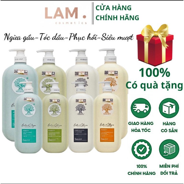 Dầu gội biotin collagen, dầu gội collagen, dầu xả biotin collagen Mẫu mới 2024