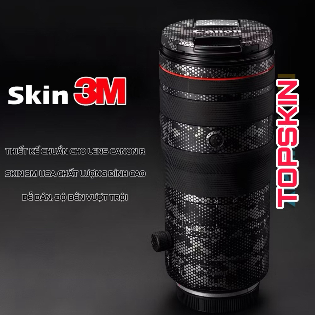 Miếng dán máy ảnh, skin ống kính máy ảnh Canon RF 24-105 F2.8, RF 24-70, RF 28-70, Rf 70-200