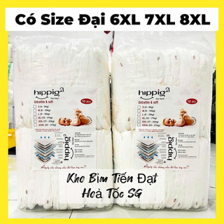   HCM  Combo 50-100 Miếng Tã Bỉm HIPGIG A Quần Dán TrầnFREESHIP Bỉm Xuất Nhật NANO HANA HIPGIG có M đến 7XL 8XL Cho Bé 