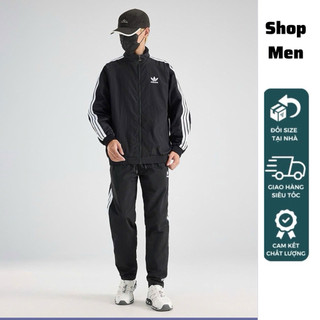  Bộ gió thu đông adidas Shop men MK2677 bộ quần áo gió 2 lớp full túi khoá viền may chắn chắn tạo điểm nhấn logo thêu 