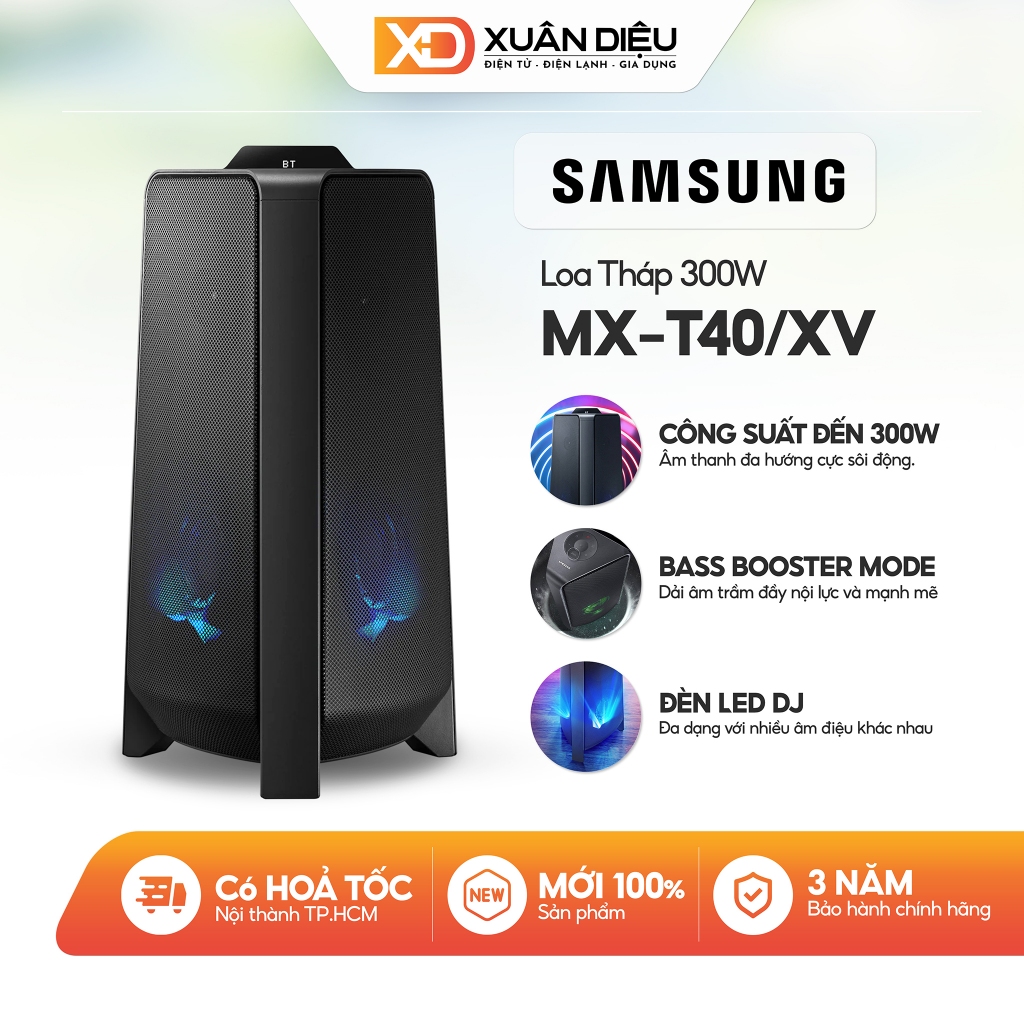 MX-T40/XV - LOA THÁP SAMSUNG MX-T40 CÔNG SUẤT 300W Kết nối USB/ Bluetooth