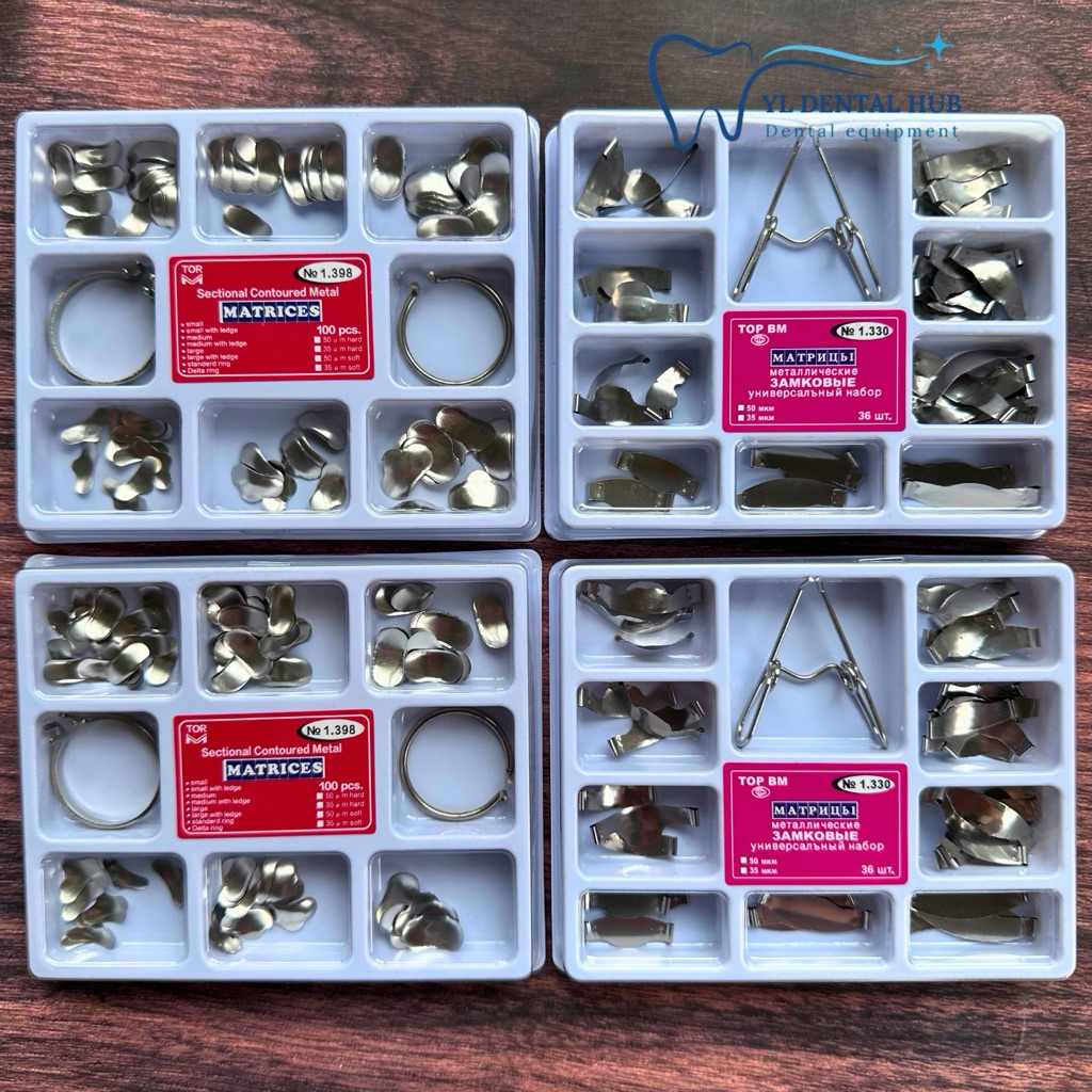 Bộ Matrix Nha Khoa – Matrix Kẹp & Matrix Vòng – Dụng Cụ Phục Hồi Trám Răng Composite