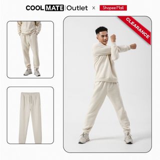   Outlet-không đổi trả  Quần Jogger Coolmate Pants Fleece mềm mại ấm áp co giãn đàn hồi tốt 