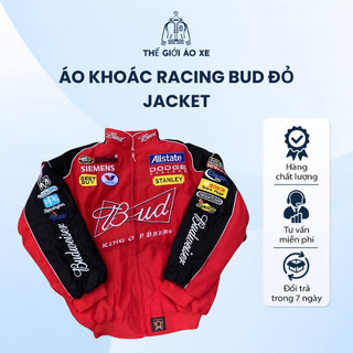  Áo Khoác Racing Bud Đỏ Jacket Hàng Chất Lượng Có Sẵn 