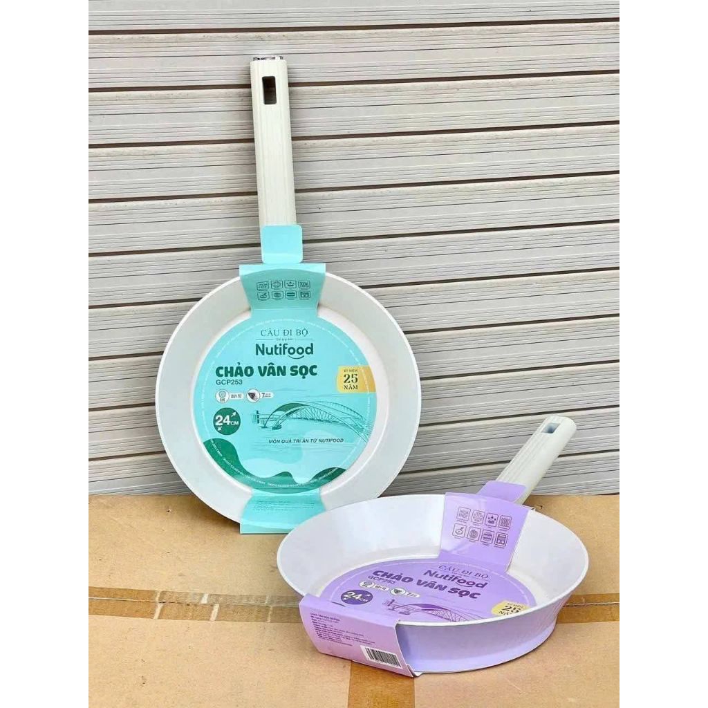 CHẢO VÂN SỌC đáy từ Greencook 24cm