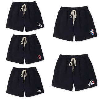  Quần Short Thun  MLB NBA   Vải Chân Cua Cao Cấp  - Quần đùi trên gối Street Style Unisex  Nam Nữ  - Quần: 