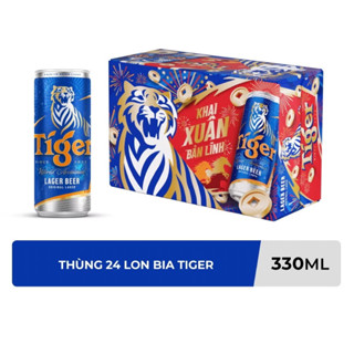    mẫu xuân Thùng 24 lon bia tiger 330ml   ti nâu  