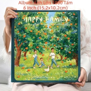  Album Ảnh 1000 Tấm 6 Inch - Thiết Kế Bìa Kính Sang Trọng Gáy Ốc Inox Bền Bỉ Lý Tưởng Lưu Trữ Ảnh Gia Đình & Bé Yêu 