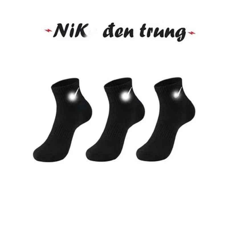 COMBO 5,10 ĐÔI Tất vớ NI.KE Trắng Đen Nam Nữ Cổ Cao ,Cổ Trung ,Cổ Ngắn vớ dệt kim phong cách Thể thao Thoáng khí, UNISEX | BigBuy360 - bigbuy360.vn