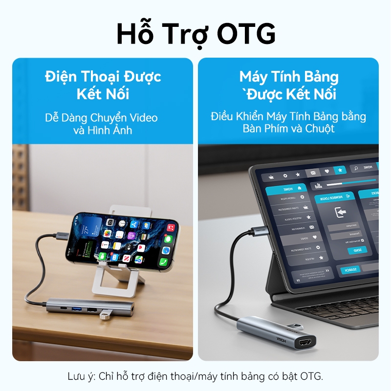 Hub chuyển đổi Vention 5-in-1 HDMI 4K, Sạc Nhanh PD 100W, USB 3.0 5Gbps, Dock Type-C Cho MatBook Laptop | BigBuy360 - bigbuy360.vn