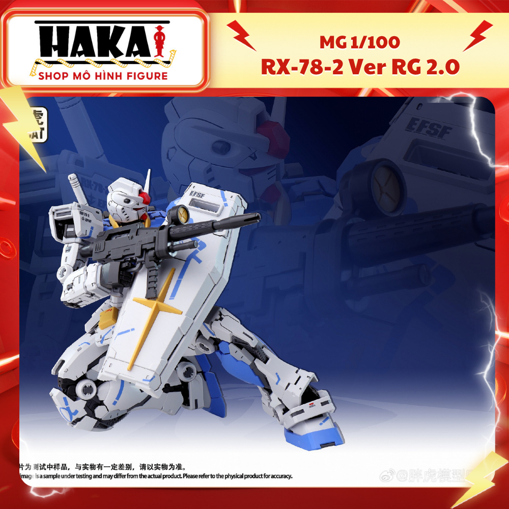 Mô hình lắp ráp Gundam MG 1/100 Fat cat RX-78-2 ( Cụ Tổ ) Ver RG 2.0 - Mô hình Figure Hakai Shop