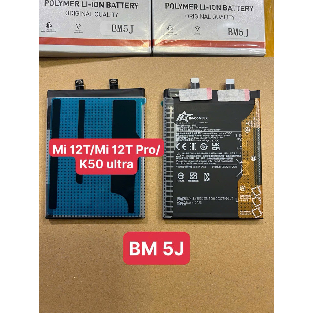 Pin BM 5J ( Mi 12T / K50 Ultra ) zin hãng