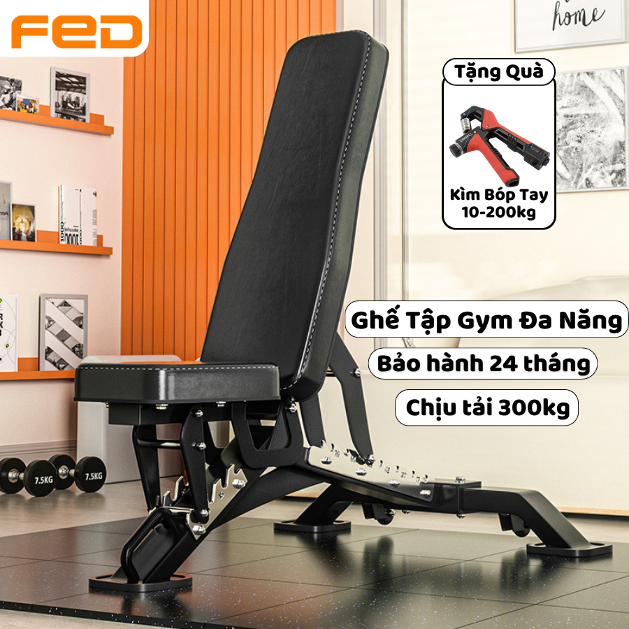 Ghế Tập Gym Đa Năng JL18, Ghế Tập Tạ Chịu Lực 300kg, Thép Hộp Nguyên Khối 2mm (Bảo Hành 24 Tháng)