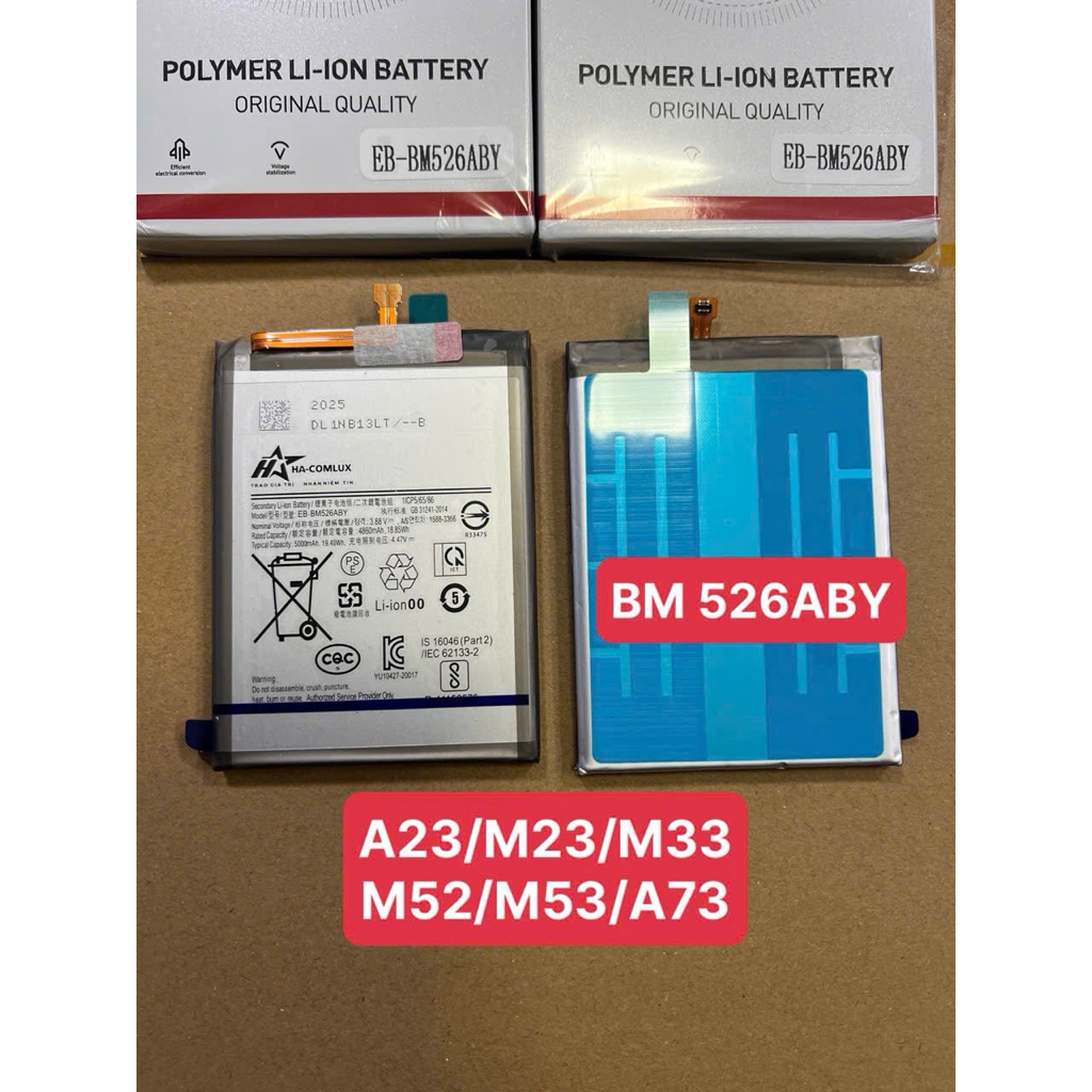 Pin BM 526ABY ( A23 / M23 / M33 / M52 / M33 / A73 ) zin hãng
