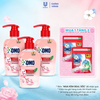   Live  Combo 3 6 Chai Nước Giặt Đồ Lót OMO Hương Hoa Anh Đào Thanh Lịch 300G 