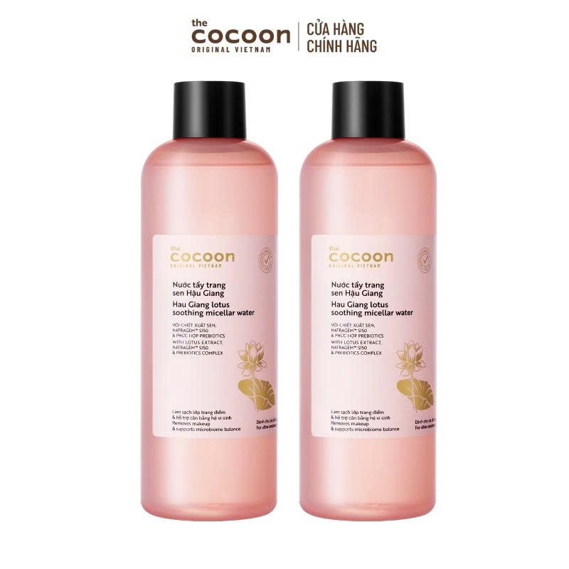 [MUA 2 GIẢM 38%] Combo 2 Nước Tẩy Trang Sen Hậu Giang Sạch Bụi Siêu Mịn PM1.0, Dịu Êm Cho Da Rất Nhạy Cảm Cocoon 500ml | BigBuy360 - bigbuy360.vn