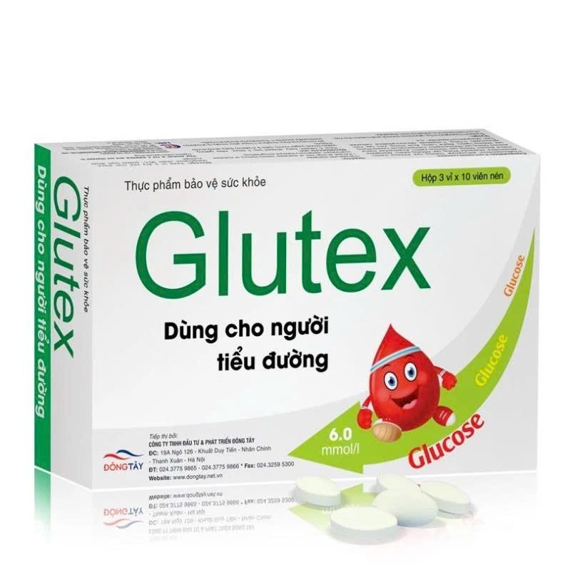Glutex- Hỗ trợ giảm cholesterol, hỗ trợ chuyển hóa đường huyết, giúp cải thiện chỉ số đường huyết