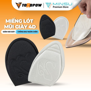  Miếng Lót Mũi Giày Cao Gót Thể Thao Nữ 4D MINSU M5506 Đệm êm thấm hút mồ hôi chống đau ngón chân giảm bị rộng 