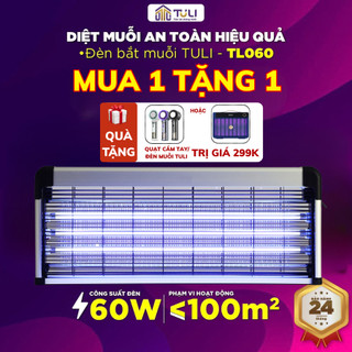  Đèn bắt muỗi TULI TL-060 60W Thu hút diệt côn trùng,Công nghiệp phạm vi sử dụng 100m2 BH 18 Tháng 