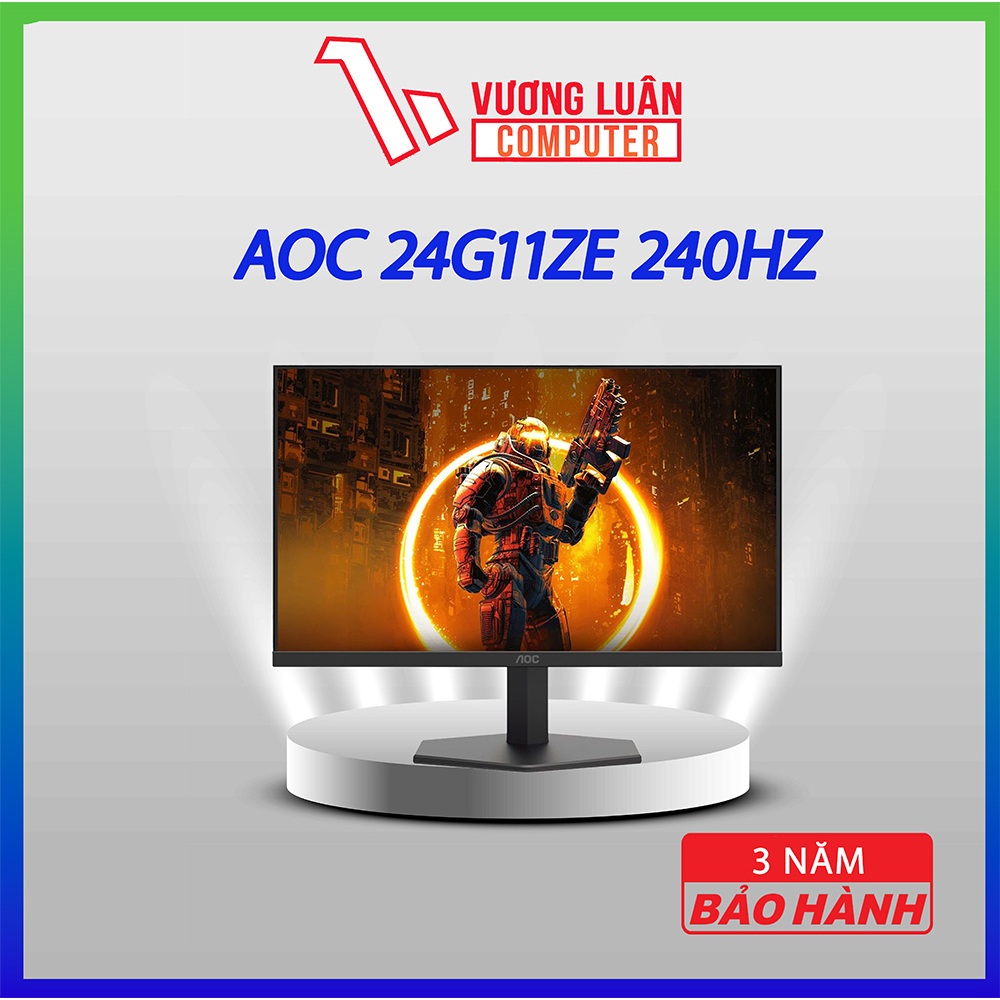 Màn hình AOC 24G11ZE 24" Fast IPS 240Hz chuyên game chính hãng full vat