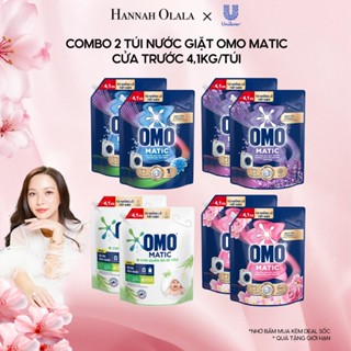   LIVE KOL  Combo 2 Túi Nước giặt OMO Matic Cửa trước 4,1kg túi 