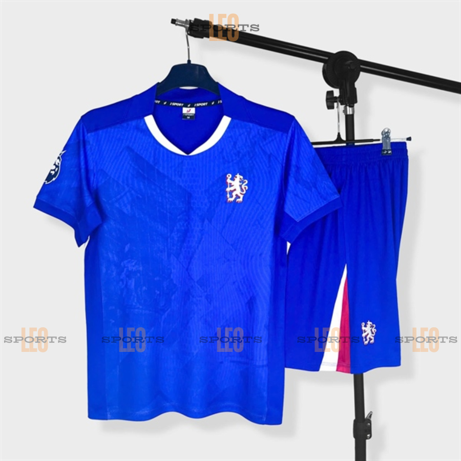 Bộ Quần Áo Bóng Đá, Trang Phục Đá Banh JSPORT Chelsea Bích 25-26, Chất Vải 100% Polyester, Thoáng Má
