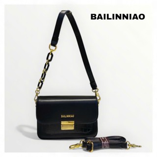  Túi xách nữ cầm tay đeo chéo Bailinniao CK5 đen size 20 