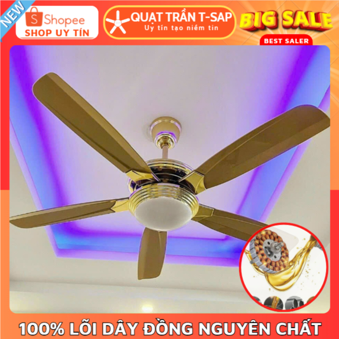 [BÁN CHẠY] Quạt Trần Inverter 5 Cánh FT900 – Đèn 3 Màu – Chạy Êm – Mát Sâu – Bền Bỉ