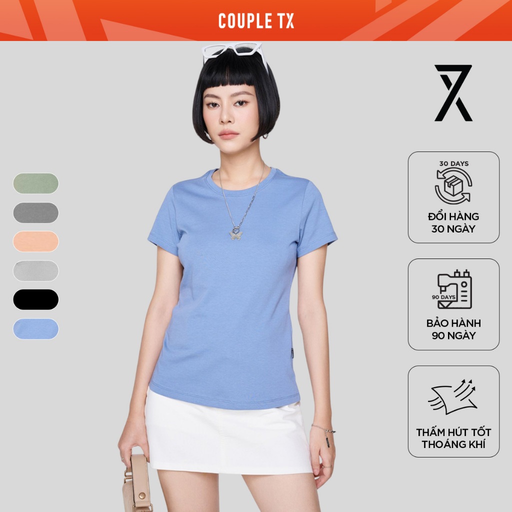 Áo Thun Nữ Couple TX Slim Basic Cổ Tròn WTS 2325