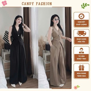  SET GILÊ NỮ HÀN QUỐC THANH LỊCH KÈM QUẦN ỐNG RỘNG – TRANG PHỤC CÔNG SỞ SANG TRỌNG TRẺ TRUNG 