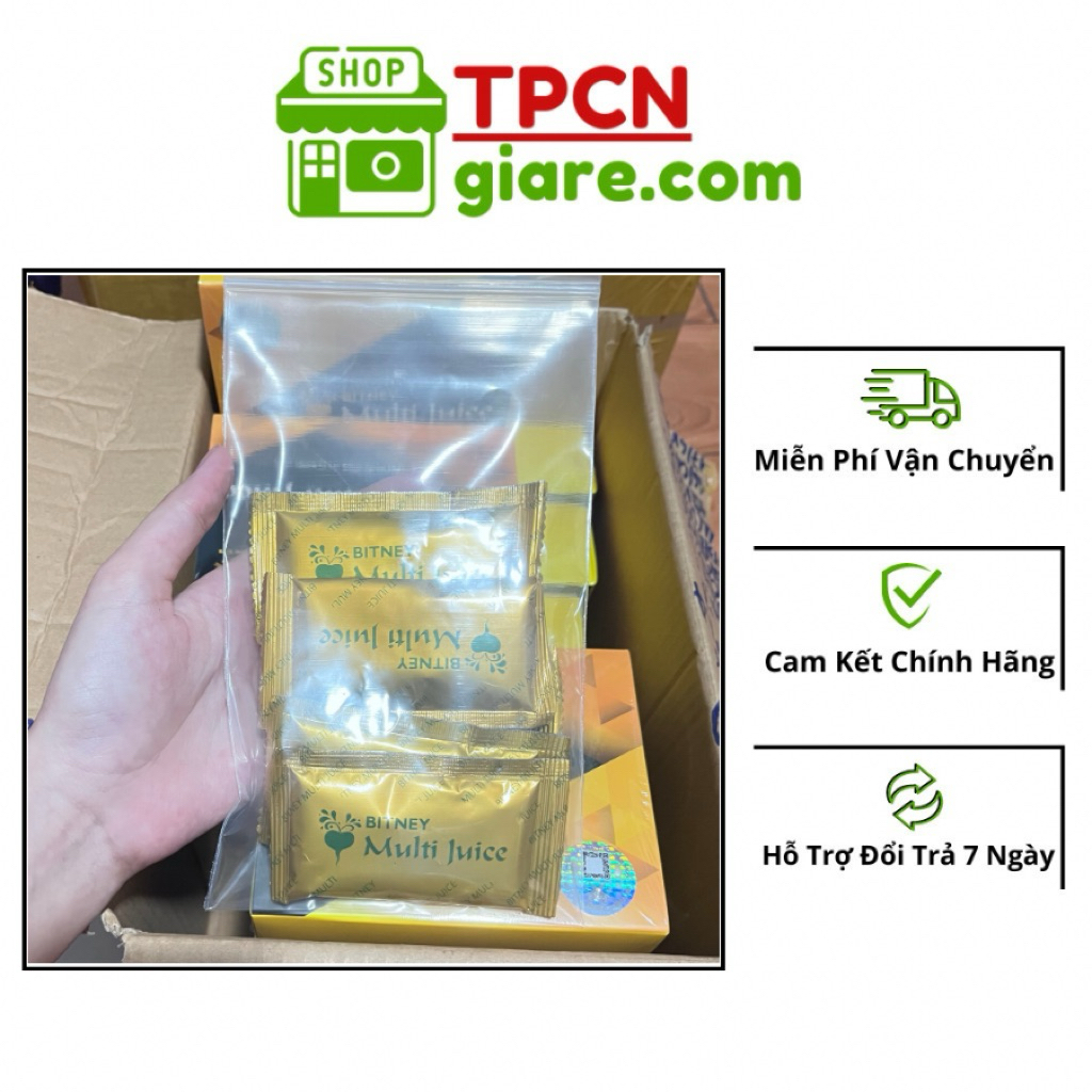 Gói lẻ dùng thử trà trái cây Multi Juice vị cũ - trà sức khoẻ, chính hãng