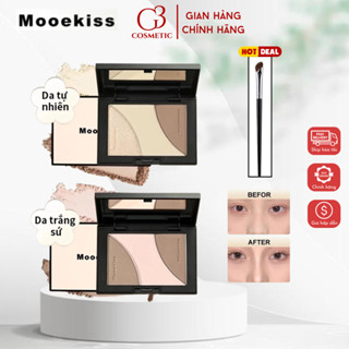  Bảng phấn tạo khối Mooekiss 3 ô kèm bắt sáng tạo khối tự nhiên 16.5g G3COSMETICS 