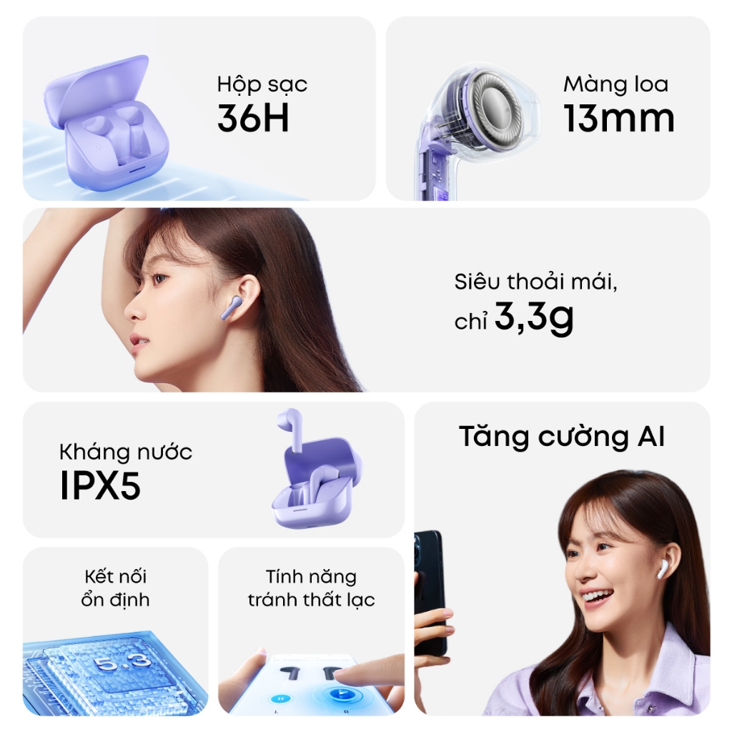 Tai nghe bluetooth Semi In-Ear soundcore K20i | Siêu gọn nhẹ | Chống nước IPX5 | Tích hợp phiên dịch | BigBuy360 - bigbuy360.vn