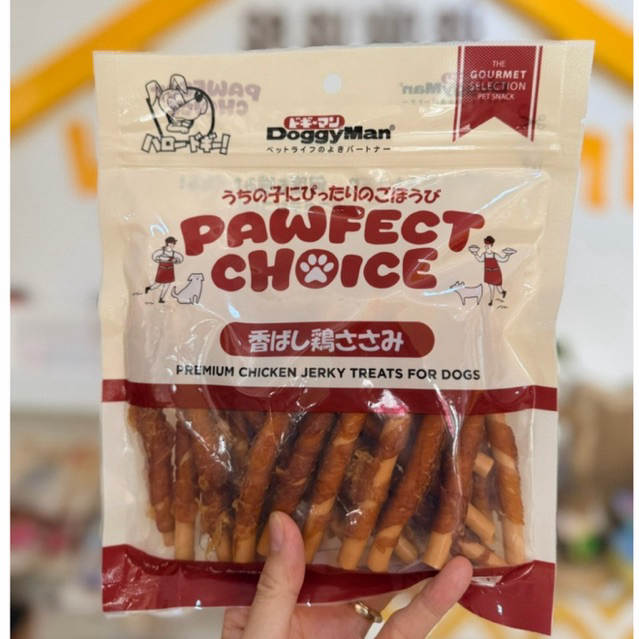 [ QUE LỚN ] Que cuốn thịt gà 25 cây cho chó doggyman