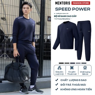  Bộ Quần Áo Nam Thu Đông MENTORIS- Vải Nỉ Da Cá Cao Cấp Không Bai Không Xù Ấm Áp Thoải Mái MBN01 