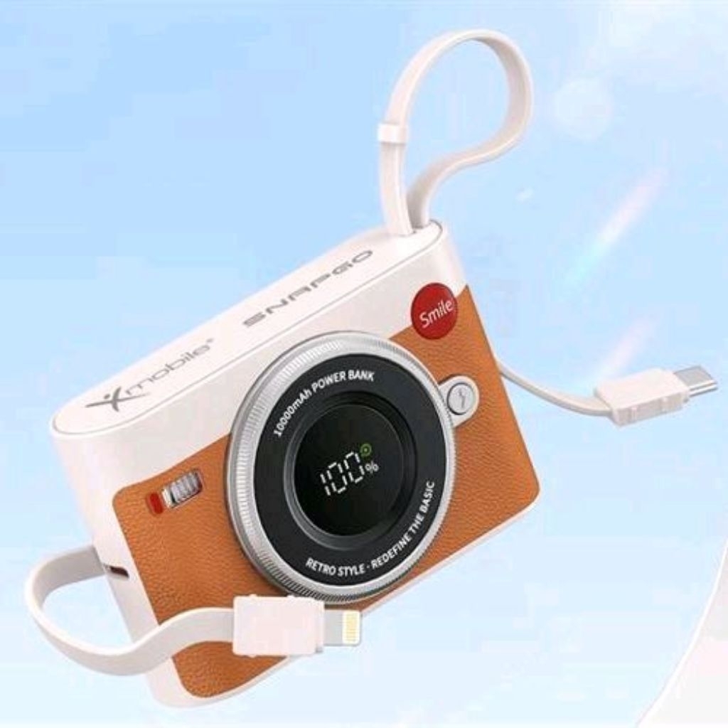 Pin sạc dự phòng Thời Trang Xmobile 10000mAh kèm Cáp Lightning và Type C (Đã sử  dụng còn mới 90%)